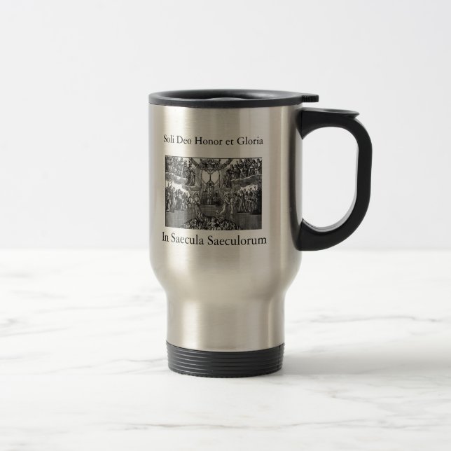 Soli Deo honor et Gloria Travel Mug (Right)