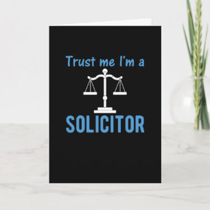 Solicitor Gift Lawyer and law clerk Card