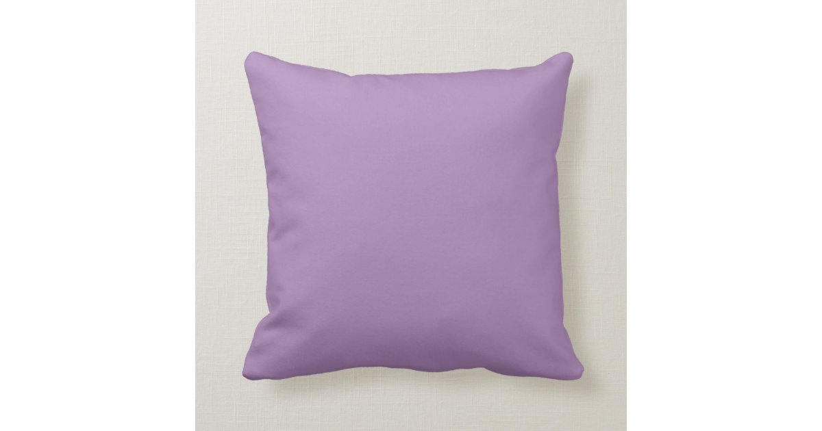 Solid African Violet Purple Throw Pillows Zazzle Com