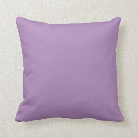 Solid African Violet Purple Throw Pillows