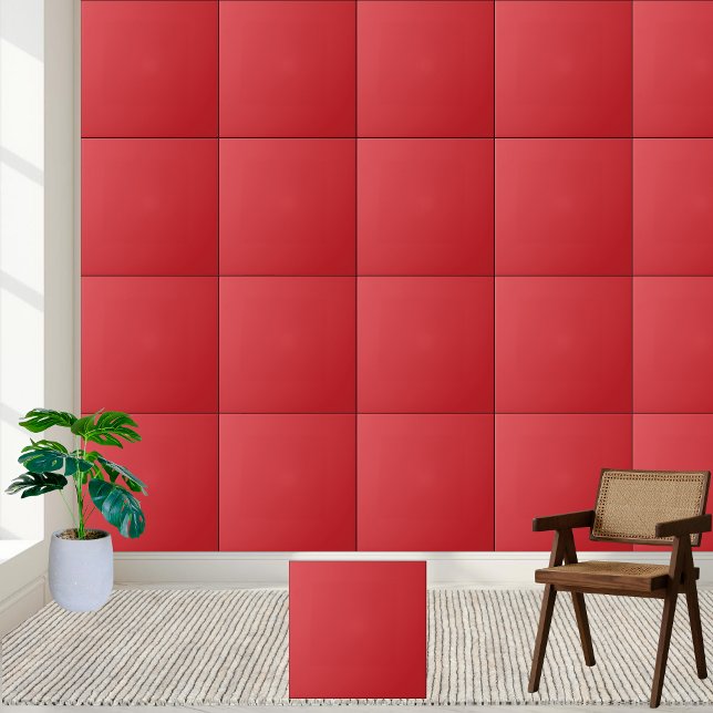Solid Alizarin Crimson Ceramic Tile (Solid Alizarin Crimson Ceramic Tile)