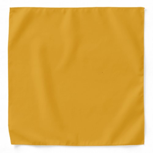 Solid amber dirty yellow bandana