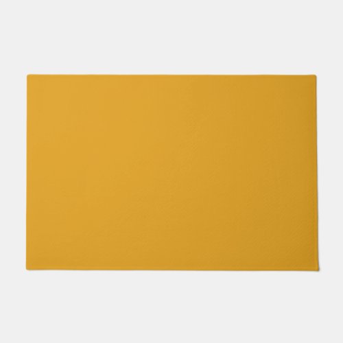 Solid amber dirty yellow doormat