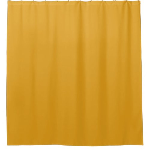 Solid amber dirty yellow shower curtain