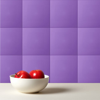 Solid amethyst purple ceramic tile