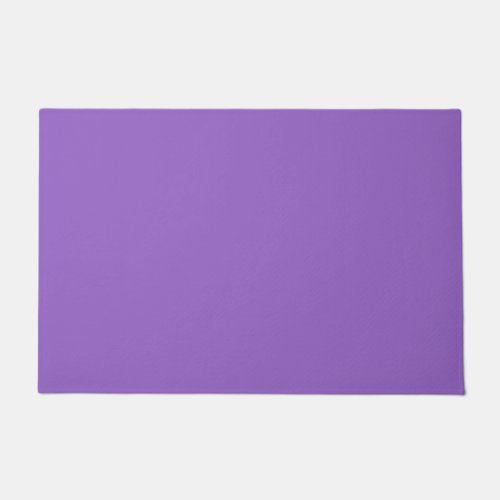 Solid amethyst purple doormat