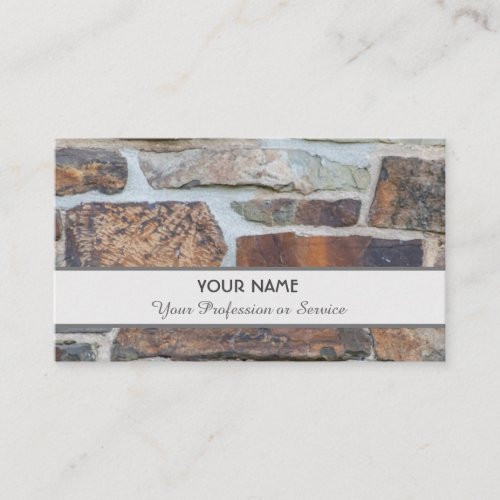 Solid ancient brickwall business card