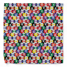Solid and Stripe Billiards Ball Pattern