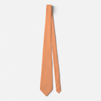 Solid Apricot Plain Tie