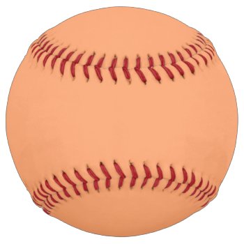 Solid Apricot Softball by kahmier at Zazzle