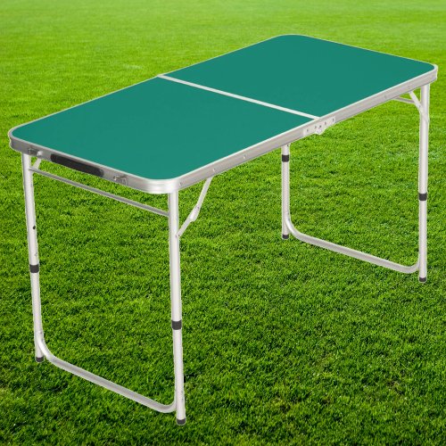 Solid Aqua Beach Breeze Color Tailgate Beer Pong Table