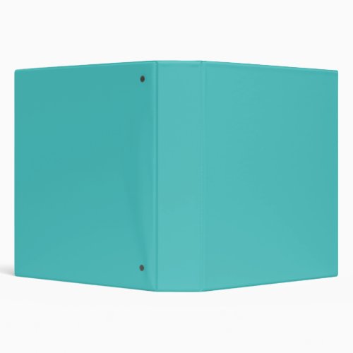 Solid aqua sky turquoise 3 ring binder