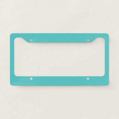 Solid aqua sky turquoise license plate frame