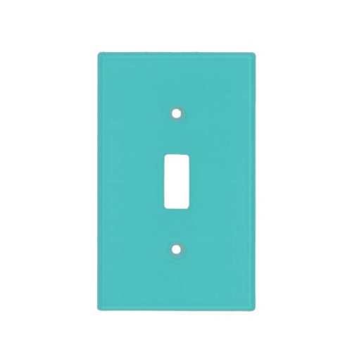 Solid aqua turquoise light switch cover