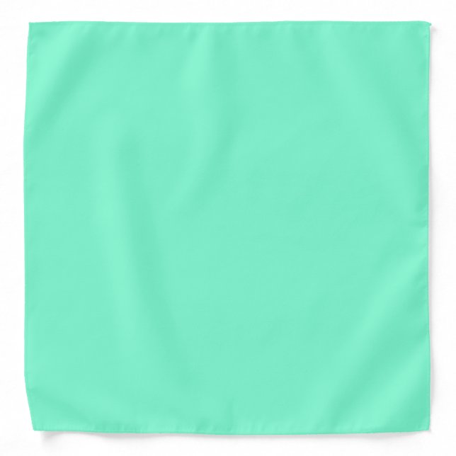 Solid Aquamarine Bandanna (Front)