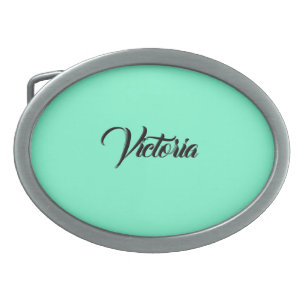 Solid Aquamarine Personal Belt Buckle