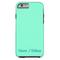 Solid Aquamarine Personalized iPhone 6 Case