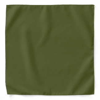 Solid Army Green Bandanna