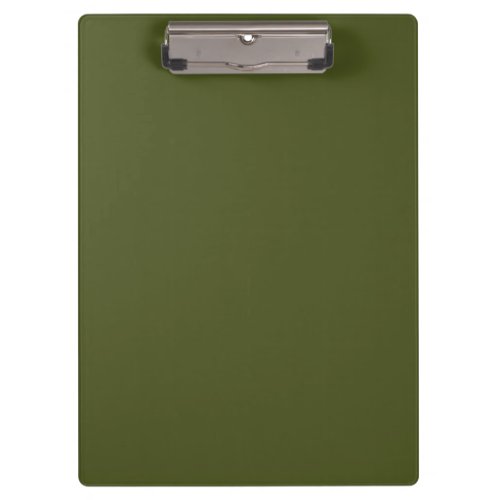 Solid Army Green Clipboard