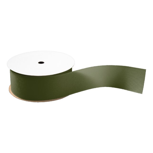 Solid Army Green Grosgrain Ribbon (Spool)