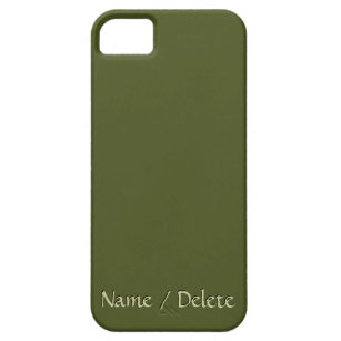 Solid Army Green Personalized iPhone SE/5/5s Case