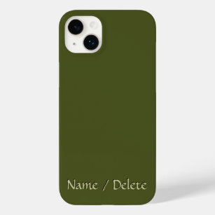 Solid Army Green Personalized Case-Mate iPhone 14 Plus Case