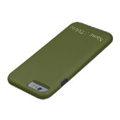 Solid Army Green Personalized Case-Mate iPhone Case (Bottom)