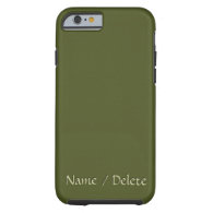 Solid Army Green Personalized iPhone 6 Case