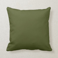 Solid Army Green Pillow