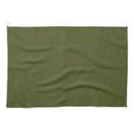 Solid Army Green Towel