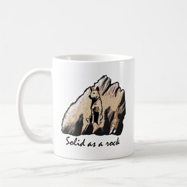 Solid as a rock! Right handed Coffee Mug (Left)