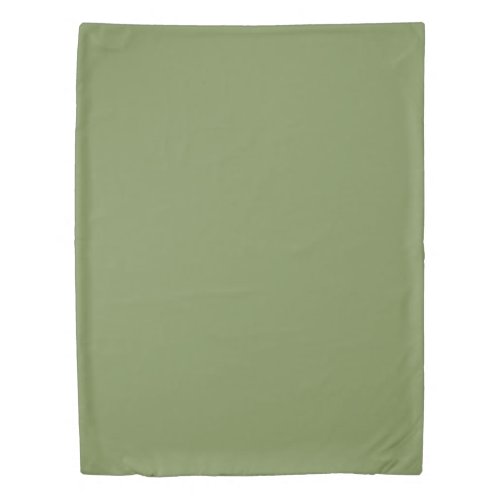 Solid Asparagus Green by Premium Collections Duvet Cover