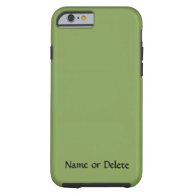 Solid Asparagus Green Personalized iPhone 6 Case