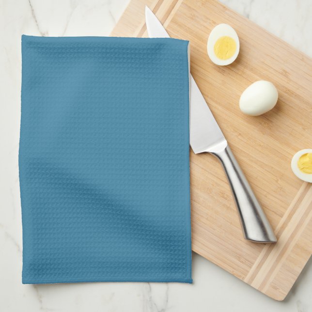 Solid Astral Blue Kitchen Towel (Quarter Fold)