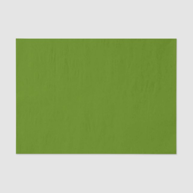 Solid Avocado Green Tissue Paper (Front)