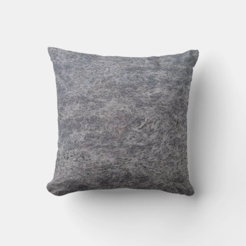 Solid Backed Gray Speckled Marble Textured Pillow