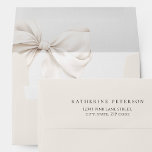 Solid Beige Elegant Bow Envelope<br><div class="desc">Solid Beige Elegant Bow Envelope</div>