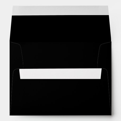 Solid Black A7 5x7 Blank Envelopes | Zazzle