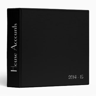 Solid Black Account Personal Binder