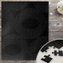 Solid Black and Gray Geometric Domino Illusion Jigsaw Puzzle
