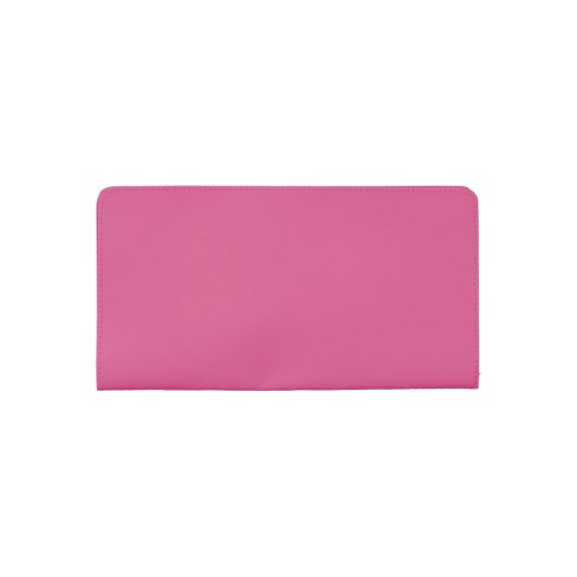 Solid Black and Hot Pink with Monogram Checkbook Cover (Back)