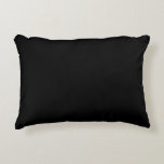 Solid Black And White Accent Pillow at Zazzle