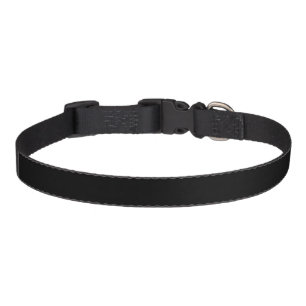 Solid black bandana pet collar