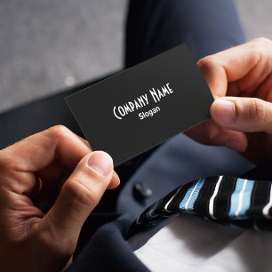 Solid Black Business Card