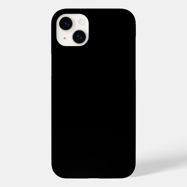 Solid Black Case-Mate iPhone Case (Back)