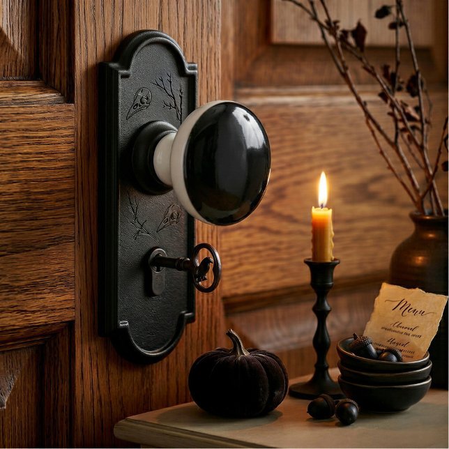Solid Black Ceramic Cabinet Drawer Knob Decor (Creator Uploaded)