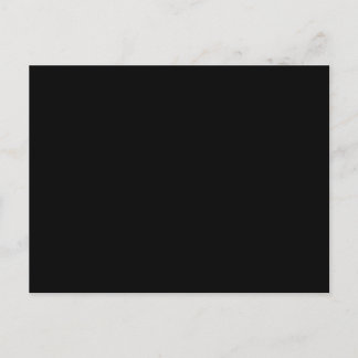 Solid Black Color Postcard