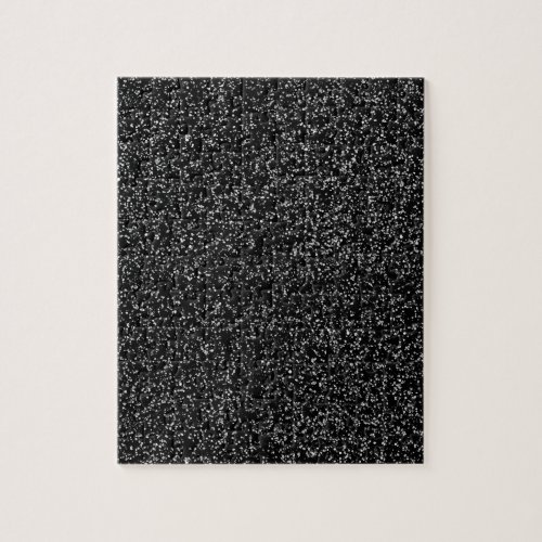 Solid Black Glitter Jigsaw Puzzle