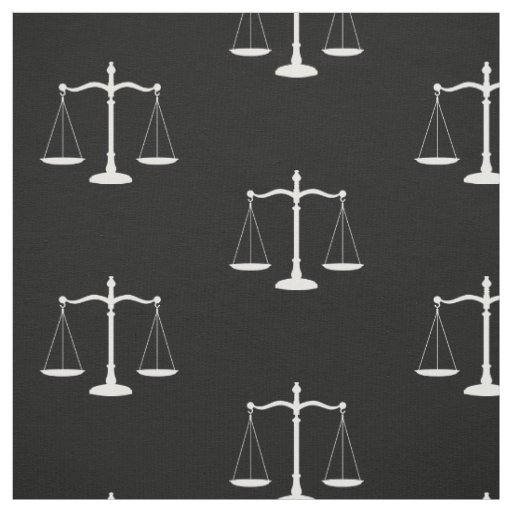 Solid Black Law Scales Fabric