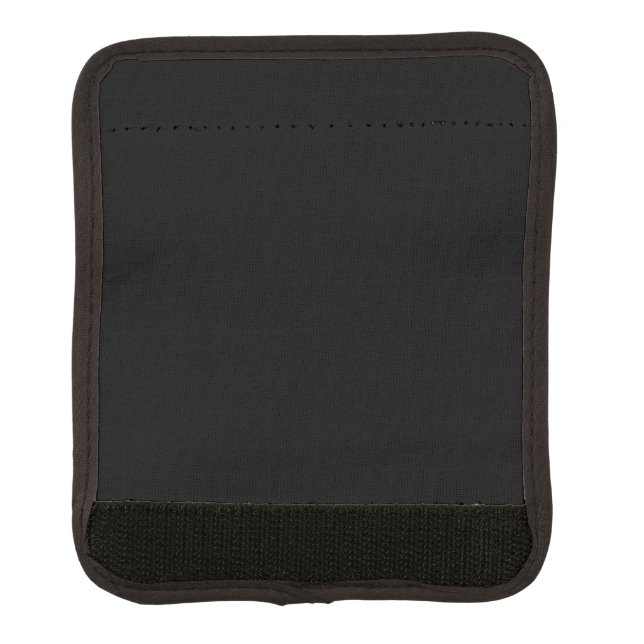 Solid black luggage handle wrap (Front)